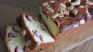 طرزتهیه ‌کیک توت فرنگی و بادام: طعمی بهشتی ازبهار و تابستان!|Strawberry and Almond Loaf Cake