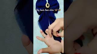make a stylish hair bow with unique tails  #viralvideo #diy #art #viralsong #ytshorts