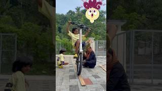 Powerful boy | kiddies scoop | #shorts #talent #cyclestunt