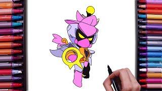 How to Draw Angel Lily From Brawl Stars | New Lily Skin | How to Draw Brawl Stars