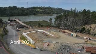 O Mahurangi – Penlink Wēiti River Bridge timelapse September 2024