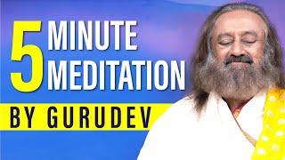 Quick Meditation To Relax & De-stress | Gurudev