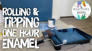 Rolling & Tipping Wise Owl Paint One Hour Enamel | Painting A Door Refurbished Gentleman