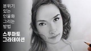 Gal Gadot / How to Draw Moody Figures / Wonder Woman / Portrait, Pencil Drawing Basic | DrawingJ