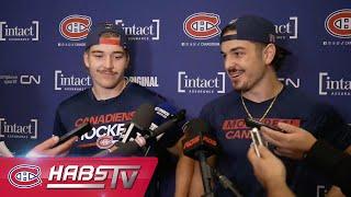 Florian and Arber Xhekaj + more Habs address the media at training camp | FULL PRESS CONFERENCES