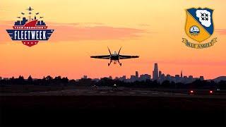 2024 U.S. Navy Blue Angels Arrive at Oakland for Fleet Week 2024