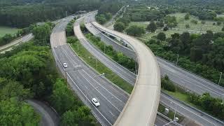 Forest Lawn Cemetery - Wards Corner - Granby St - Interstate 64 - Drone Footage