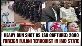 BREAKING: HEAVY GUN SHOT AS ESN CAPTURES 2000 FOREIGN FULANI TERROR!ST, SENT TO K!LL BIAFRANS (VIDEO