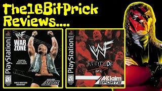 WWE Games On The PlayStation 1 (Part 2) WWF War Zone & WWF Attitude - The16BitPrick