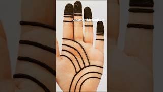 Stylish Simple Mehndi Design Trick for beginners #mehndi #youtubeshorts #henna #viral #shortvideo