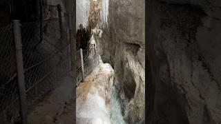 Partnachklamm im Winter 2024/25 Teil 2 #alpen #alps  #mountains #schlucht #bayern #eis #wasser