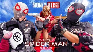 What If SPIDER-MAN Bros vs MONEY HEIST? Rescue POLICE Red!