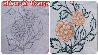 Tutorial painting pillow cover design/fabric painting design/painting designs|