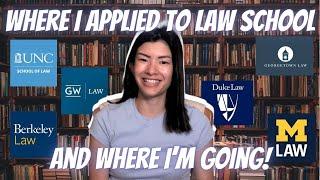 WHERE I'M GOING TO LAW SCHOOL! 23-24 cycle recap, applying to 16 schools, my stats