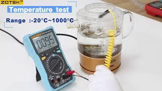 ZOTEK ZTM0， selling points: Smart+manual digital multimeter mode.
