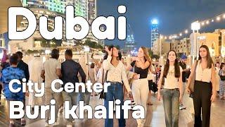 Dubai  Amazing Burj Khalifa, City Center, Dubai Mall [4K] Walking Tour