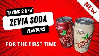 NEW Sugar Free Soda Review - Dr Zevia and Creamy Root Beer - First time taste test - Keto Low Carb