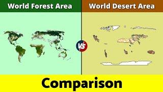 World Desert Area vs World Forest Area | World Forest Area vs World Desert Area | Data Duck 2.o