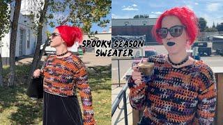 Making a Spooky Crochet Sweater for Halloween!