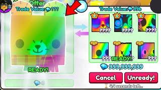 Trading 1ST *RAINBOW SHINY* Titanic TEDDY BEAR for THIS.. (Pet Simulator 99)