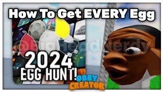 How To Get All Eggs In Obby Creator Egg Hunt 2024