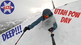 POW DAY of the SEASON at ALTA SKI RESORT