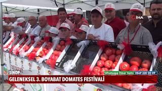 Geleneksel 3. Boyabat Domates Festivali renkli görüntülere sahne oldu!