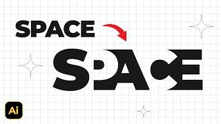 Make Negative Space Typography using Shape Builder in Adobe Illustrator