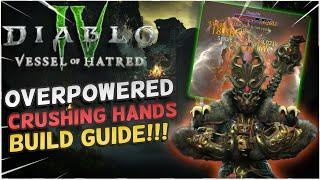 Diablo 4 OverPowered Crushing Hands Spiritborn Build Guide!