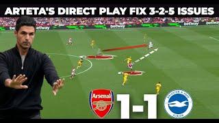 How Arteta's Defenders Overcame Arsenal's 3-2-5 Issues | Arsenal 1-1 Brighton | Tactical Analysis