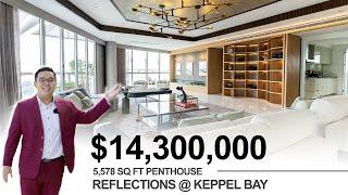 Inside a $14.3M Penthouse w Panoramic Seaview | Reflections at Keppel Bay | Singapore Property Tour