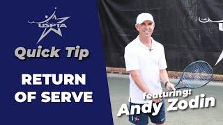 USPTA Quick Tip -- Return of Serve