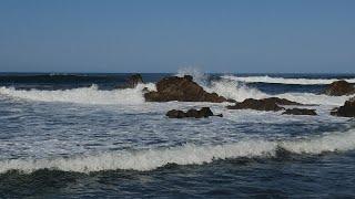 동해안 시원한 파도소리,강원도  양양 물치리해변. The sound of waves at Mulchiri Beach in Yangyang-gun, Gangwon-do