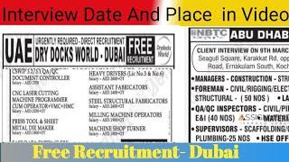 Assignment Abroad Times Today | Dubai Abudhabi Vacancy | Free Recruitment | Latest Gulf Jobs Today