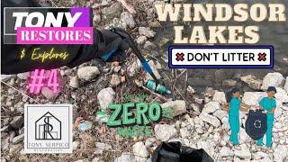 Windsor Lakes Detrash and Cleanup! Tony Restores and Explores #4! #cleanup #earth #environment