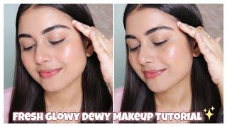 Glowy Dewy Fresh Natural Makeup| Simple Basic Makeup Tutorial For Beginners | Arpita Ghoshal