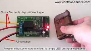 Kit Émetteur Récepteur Sans Fil pour lampe/moteur 12V Mode Triggering