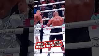 Mike Tyson KEEPS Biting His Gloves | Jake Paul VS Mike Tyson Live On Netflix | MVP Boxing | PT