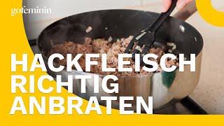 Hackfleisch anbraten: Tipps und Tricks für den perfekten Genuss!