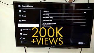 Sony Bravia TV Channel Set Up + Auto Tuning Bangla