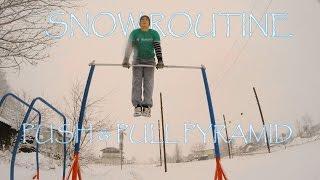 Winter Calisthenics Routine ( Push & Pull ) Pyramid ( Street Workout ) Snow