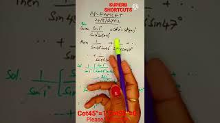 #Shorts Trigonometry with Superb Shortcuts Eamcet @MATHSTIPSANDTRICKS