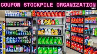 Super Satisfying Coupon Stockpile Organization | Part 1 | Garage Organizing, Cleaning, Decluttering!