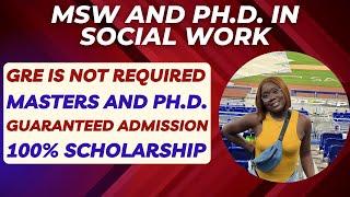 How to Get a Fully-Funded Masters and PhD in Social Work | Say Goodbye to Student Loans