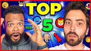 Top 5 Meme Coins (Aug 2024) – EASY 10x Potential