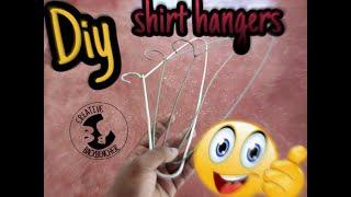 How to make simple shirt hangers at home | DIY |