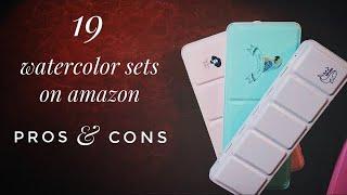 19 Watercolor Sets On Amazon - Pros, Cons, and Swatches