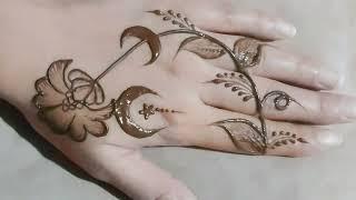 Ramzan Mehndi Design |chand tara henna design |New simple Mehndi Art #explore #treading