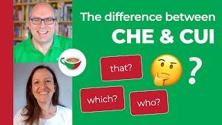 CHE or CUI? | Italian relative pronouns