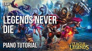 How to play Legends Never Die (League of Legends) by Against The Current on Piano (Tutorial)